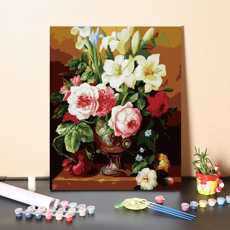 paint by numbers &  Natural Flowers 04