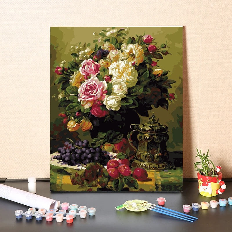 paint by numbers &  Natural Flowers 04