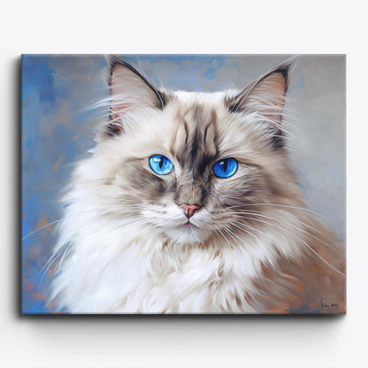 Birman Cat No 2 - Paint Me Up - pbn_kit