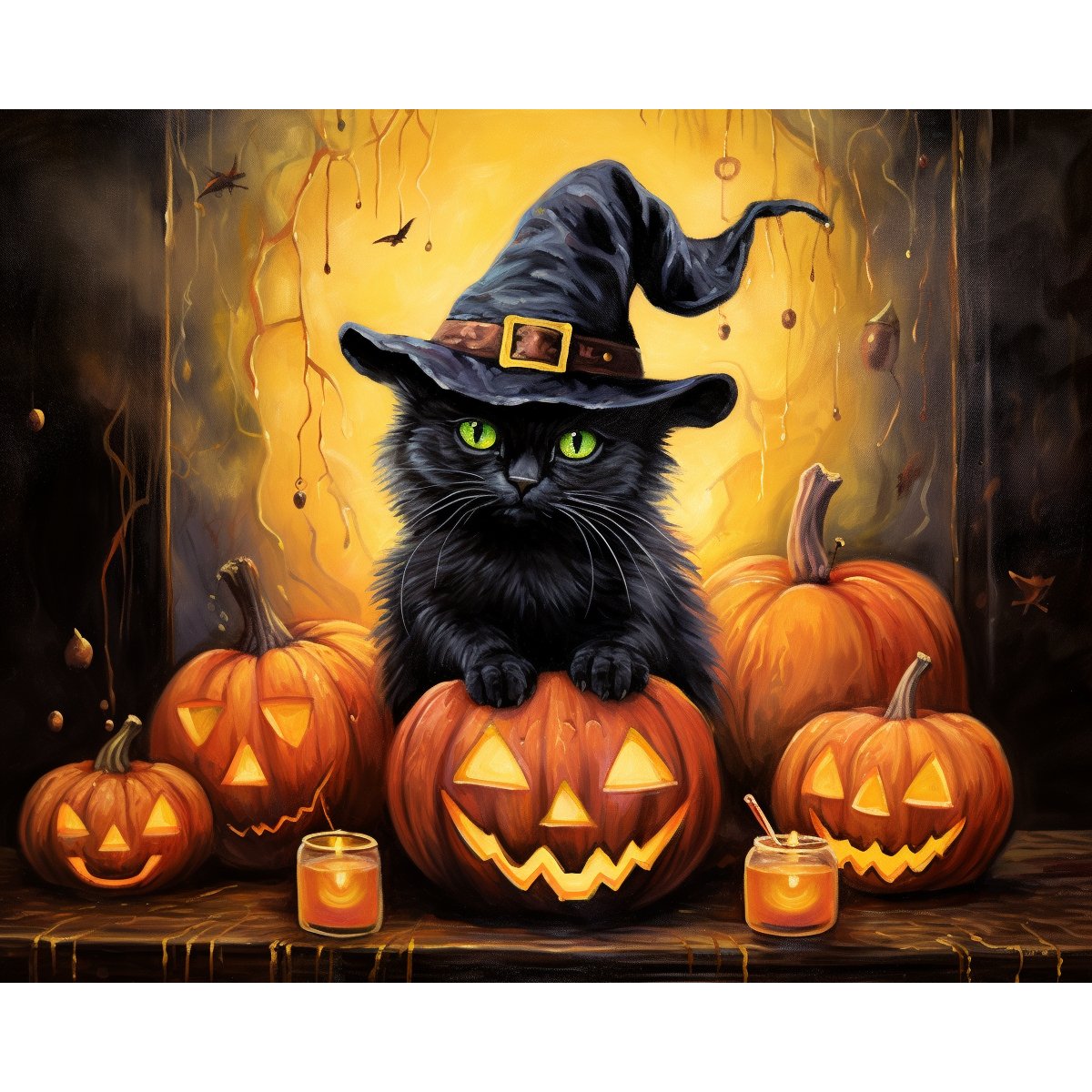 Black Cat's Halloween - Paint Me Up - pbn_kit