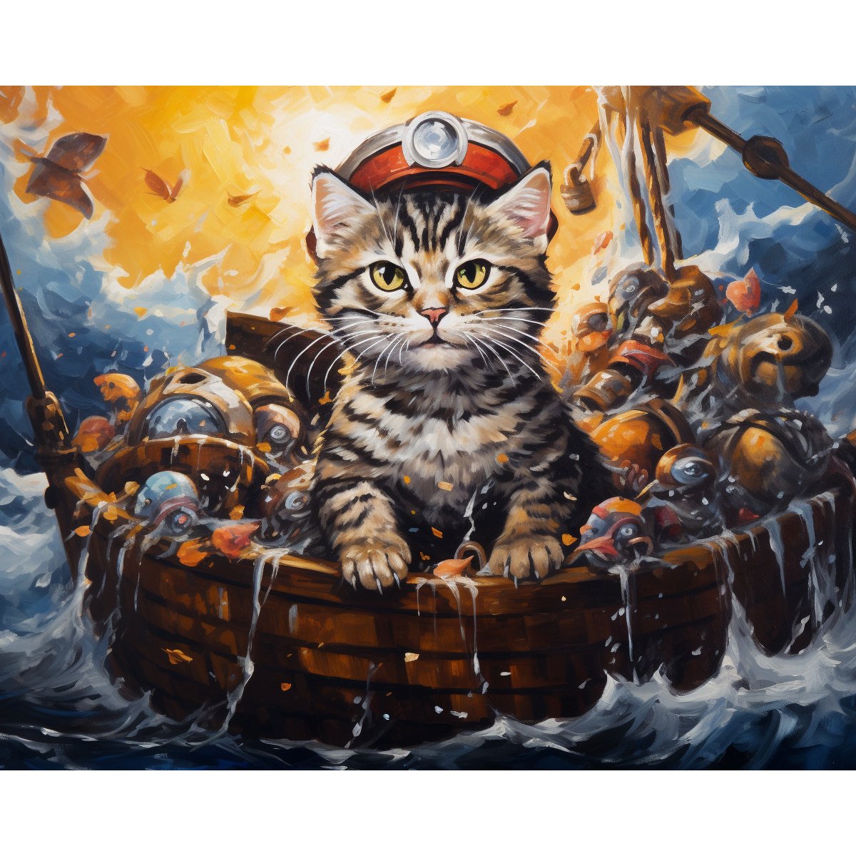 Cat Sailor - Paint Me Up - pbn_kit