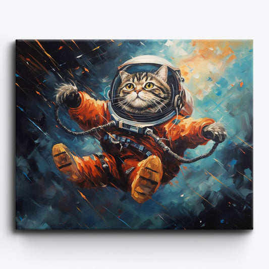 Catstronaut No 2 - Paint Me Up - pbn_kit