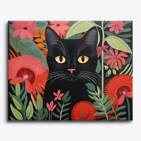 Feline Foliage - Paint Me Up - pbn_kit