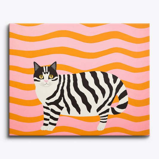 Feline Illusion - Paint Me Up - pbn_kit