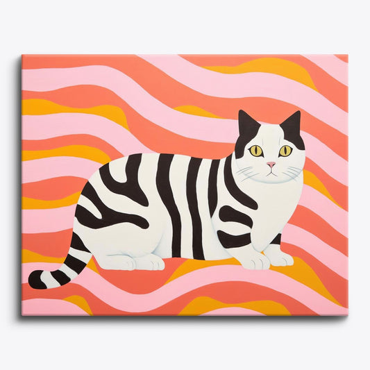 Feline Stripes - Paint Me Up - pbn_kit
